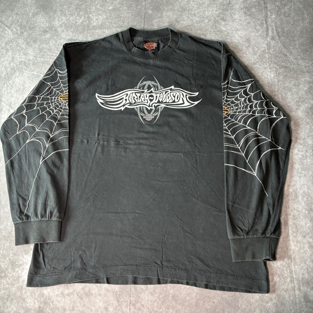 Harley-Davidson California Spider Web Long Sleeve Shirt Black Large
Modern